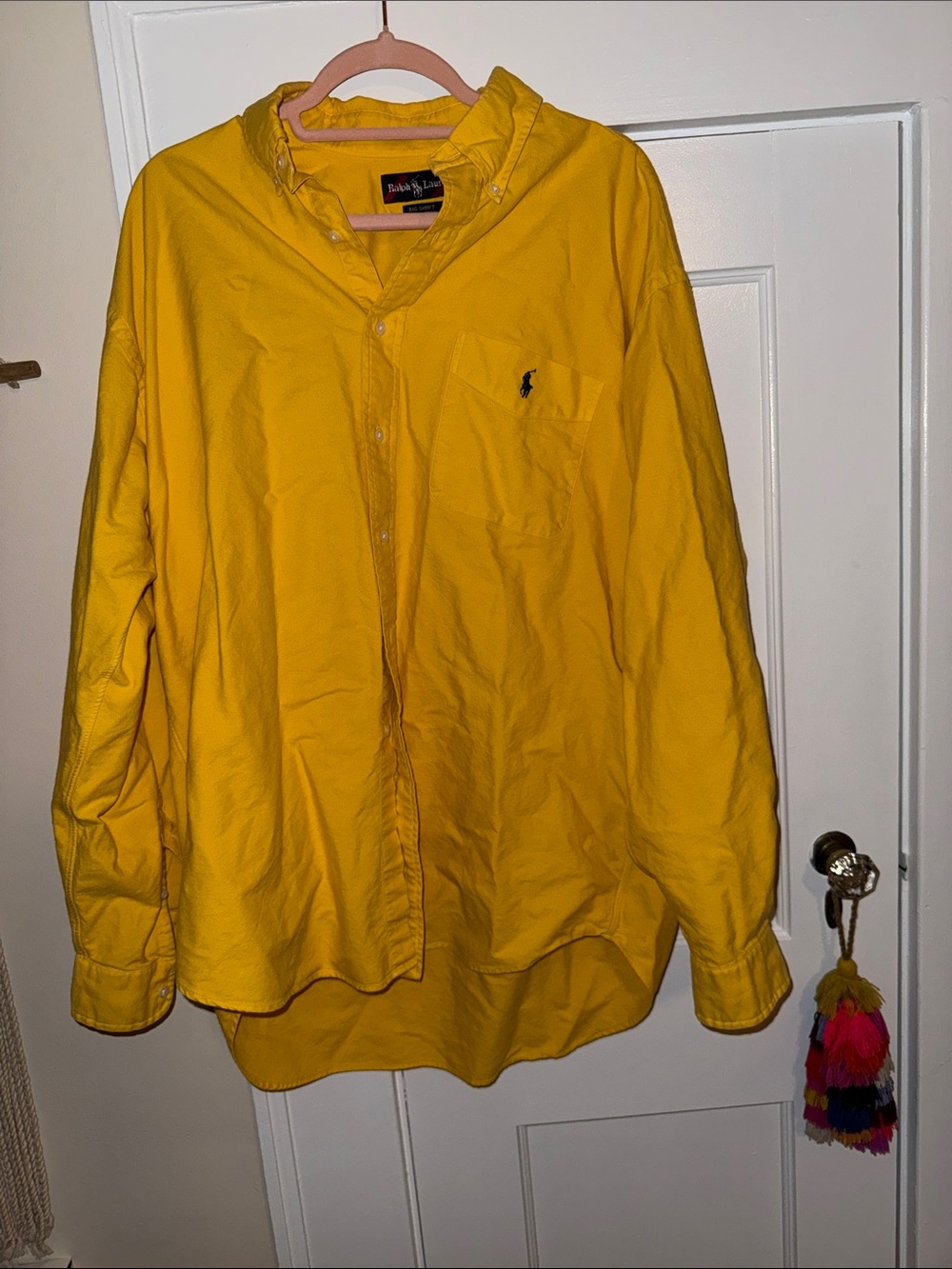 Ralph Lauren Bright Yellow Button-Down Big Shirt